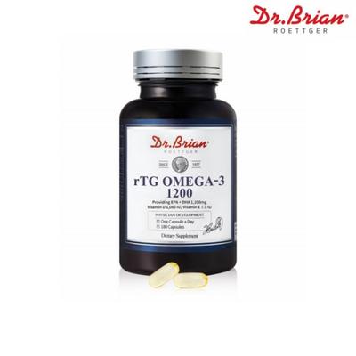 RTG Pure Omega 3 Premium Trois Acides Gras EPADHA Super Graisse Neutre Femmes Allaitantes 1000 DHA Vitamine D Anchois Huile de Poisson Purifiée Onega, 1 pièce