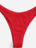 2023 V-Shaped Ribbed Bikini with Split Pants - Sexy Women's Swimwear