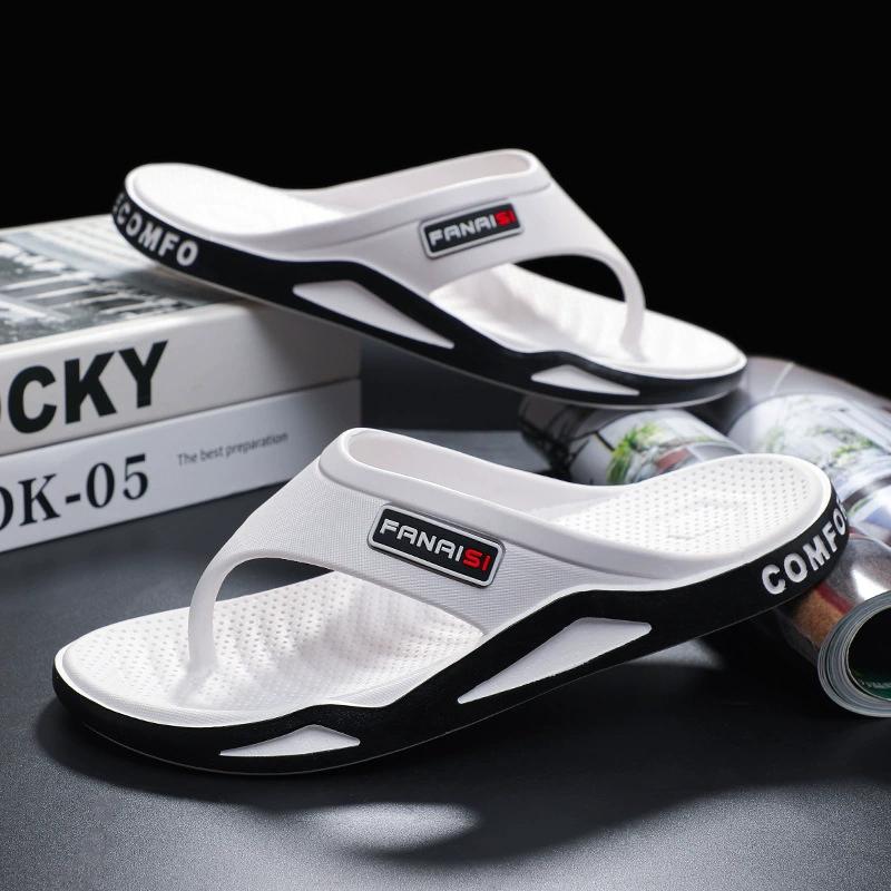 

Сандалии мужские шлепанцы летние уличные шлепанцы Clip Casual Beach Shoes 42-43 белый