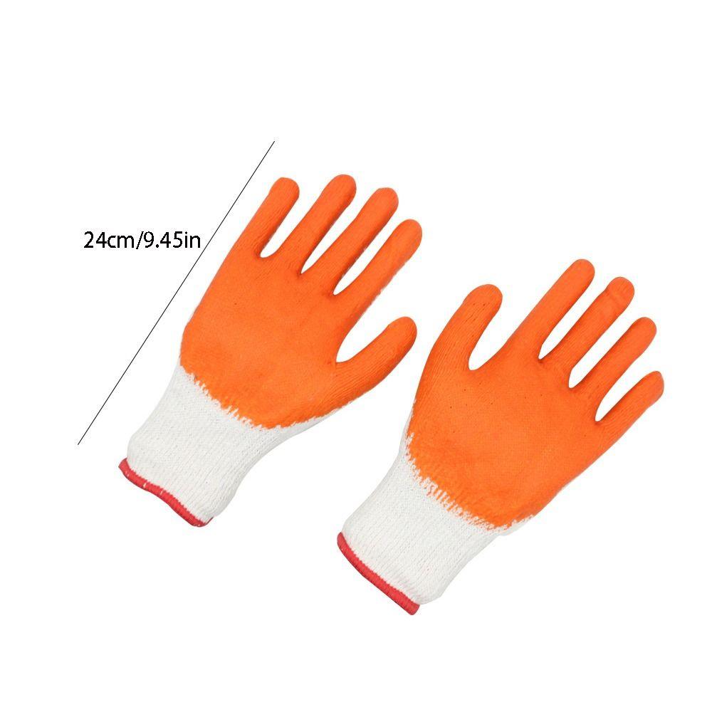 12pairs Wear-Resistant Labor Insurance Gloves Non-Slip Excellent Grip Nitrile Gloves Flexible Breathable Safety Working Gloves