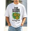 Herren T-Shirt The Stone Roses Vintage Band Tour T-Shirt Rundhals Leichter Stretch-Stoff Normale Passform Kurze Ärmel Lässiger Stil Ganzjahres Aufdruck