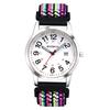 Quartz Watch with Braided Analog Date Calendar Large Colorful Popular Perfect for Christmas Men's Band, Waterproof Display, Display, Display, Dial,