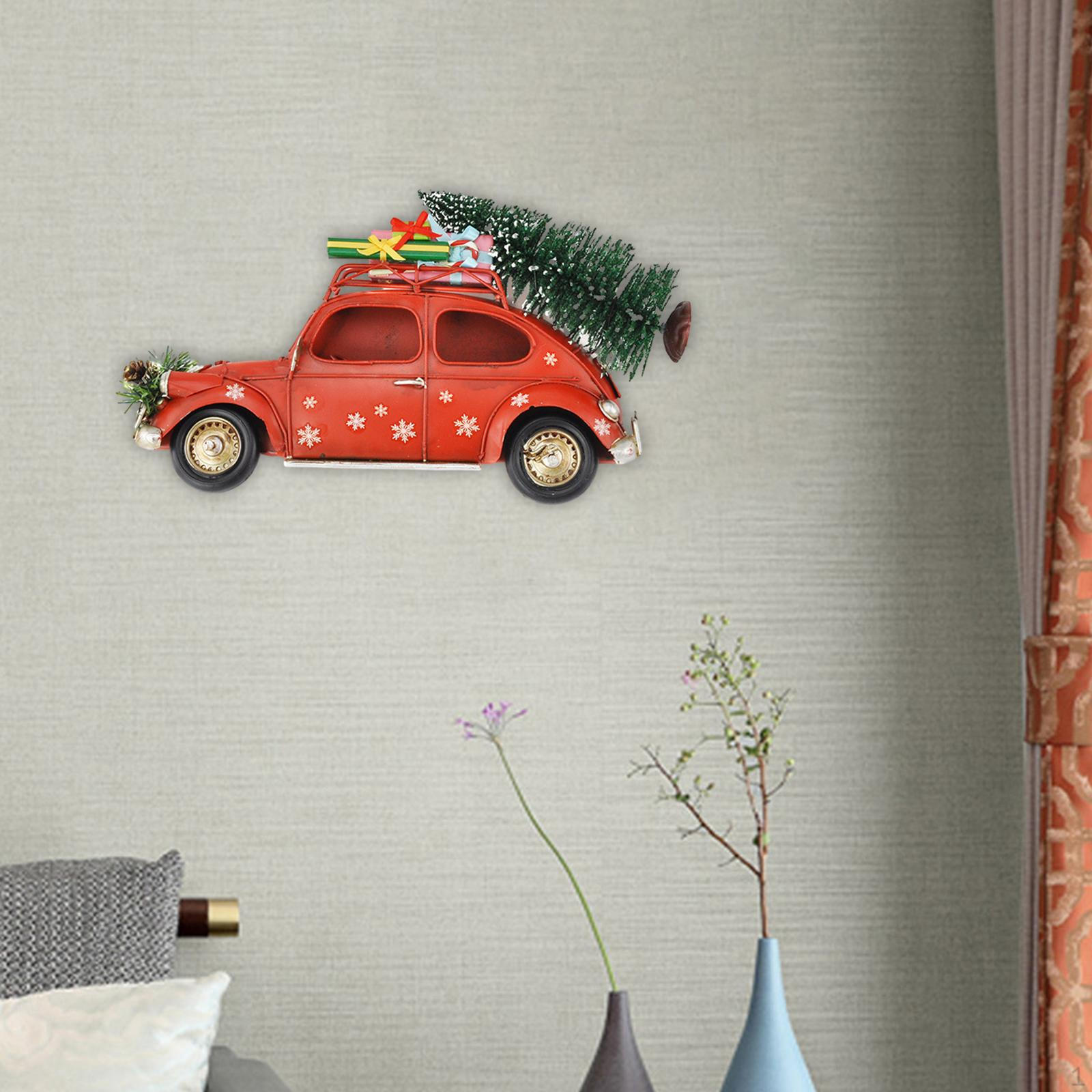 

Рождественский декор красного грузовика, украшение стола, праздник для гостиной, столешницы