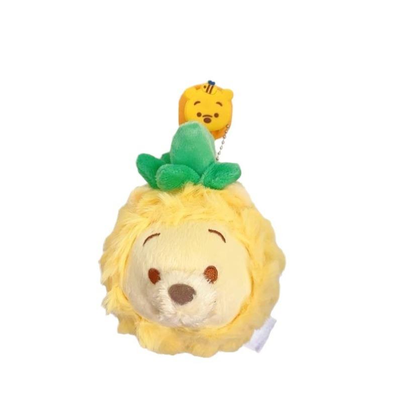 Lustige Ananas-Serie Plüsch-Cartoon-Figuren Niedliche Winnie Puuh Puppe Schlüsselanhänger Geburtstagsgeschenke für Jungen und Mädchen Peripherie