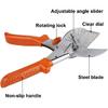 TRRAPLE Angle Miter Shear Cutter, Soft Wood Cutter 45 to 135 Degree Multi Angle Trim Cutter Gasket Shear for Cutting Soft Wood Plastic PVC