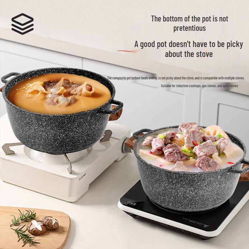 

ZISIZ Maifan Stone Non-Stick Aluminum Cookware Set