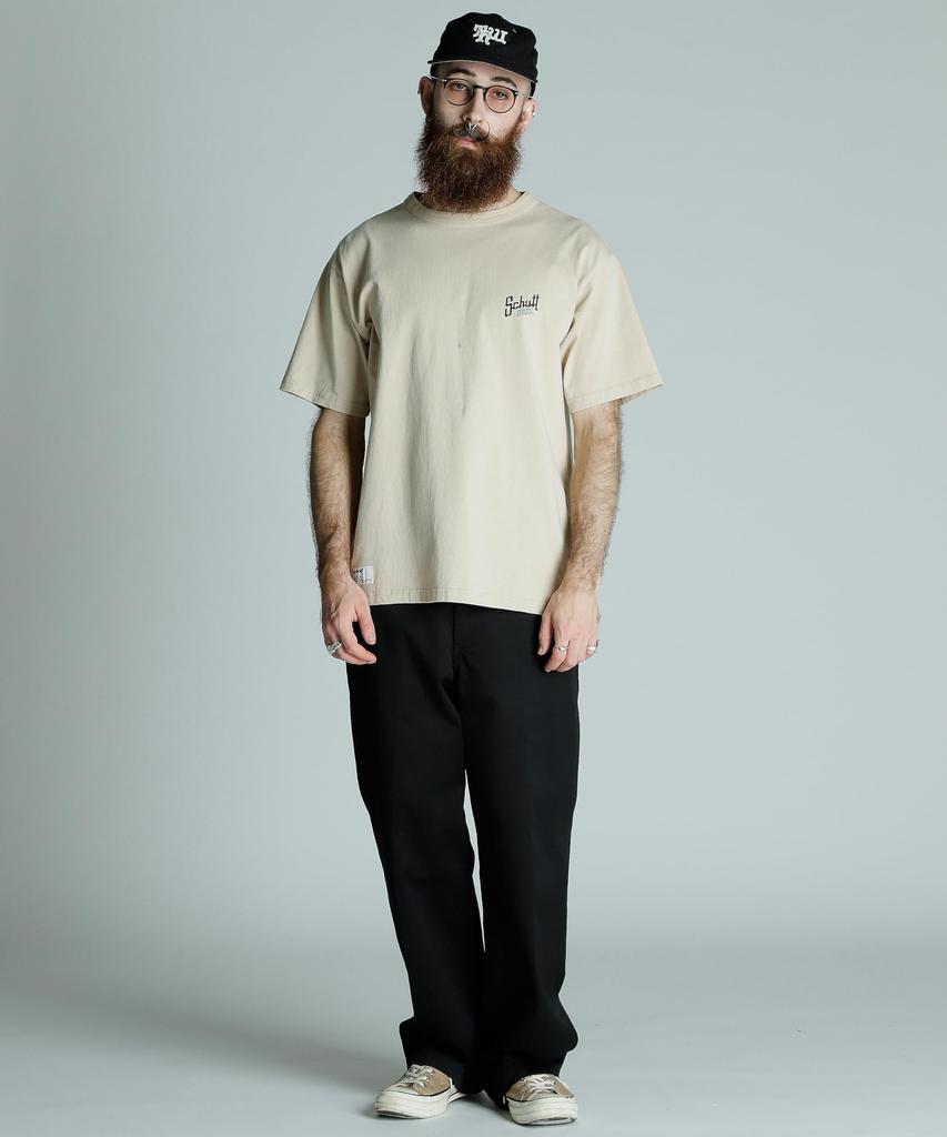 Schott SNOWWASH T-SHIRT Schott BROS. Men's Snowwash T-Shirt, Size XL, 040, Beige, 782-5134035