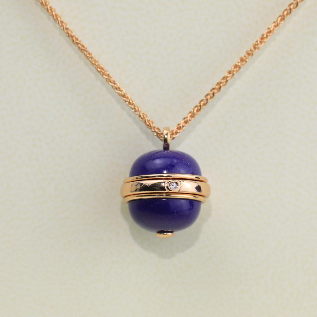 Collana con ciondolo a sfera rotante 3D da indossare tutti i giorni, gioiello di alta qualità, regalo per la fidanzata, outfit quotidiani