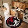Yin-Yang Fish,Round Area Rug,Carpet Rug for Living Room Bedroom Sofa Playroom Decor,Non-slip Floor Mat