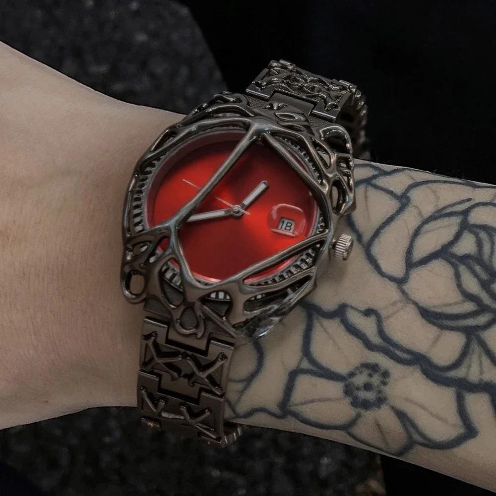 Hot Sell AAA Original Quartz Watch Men's Antique Alabaster Y2K Demon Claw Luminous Hot Medieval Unique Creative Men Watch Clock