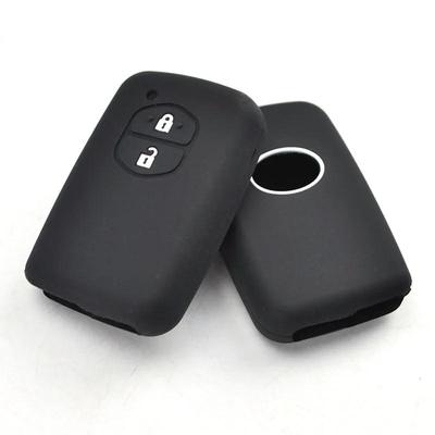 Silikon-Autoschlüsselgehäuse für Toyota Aqua RAV4 Land Cruiser Camry Prado Corolla Prius Abdeckung Keyless Remote Fob 2 Tasten 2013 2014