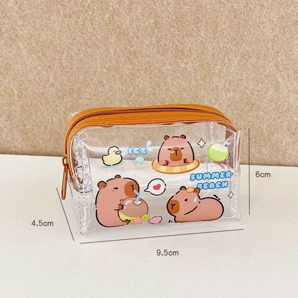 

Smooth Zipper Transparent Coin Purse PVC Storage Bag Cute Women s Bags 6