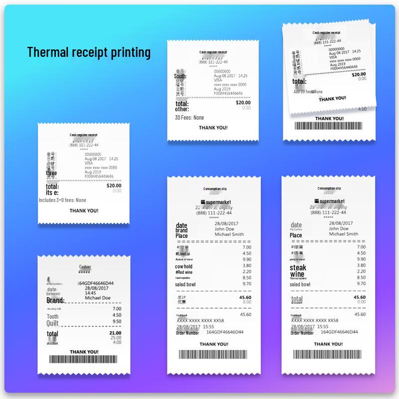 Deli Thermal Label & Receipt Printers CN Plug (adapter Included)
