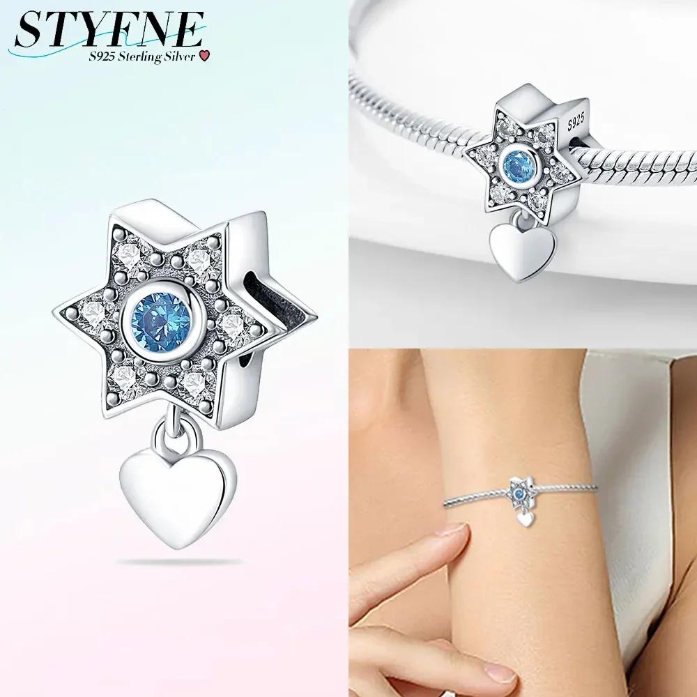 Exquisite Green Zircon Four-Leaf Clover Star Ladybug Original Charms Beads Fit Bracelet Copper Women Diy Gift Accessory