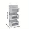 1pc Baby Product Storage Hanging Bag Four Grid Hanging Storage Bag Children's Products Toy Storage Door Frame Hanging Bag