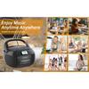 Portable CD Boombox with Cassette Player and Recorder CD Radio FM AM with Bluetooth and USB MP3,AC DC Power with Remote Control