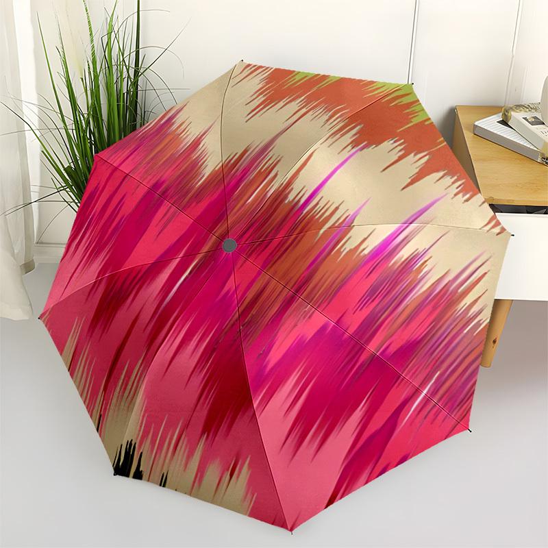

1pc Abstract Pattern Automatic Open/close Folding Umbrella, Compact Portable Travel Umbrella, Durable Construction yy251230120