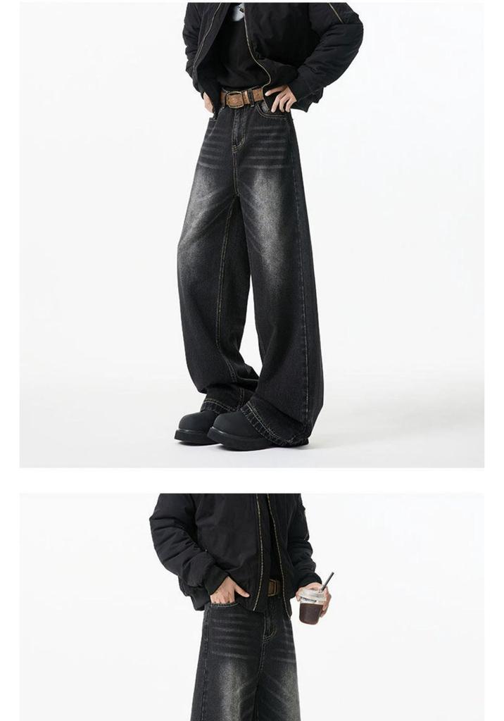 Jeans larghi CleanFit da uomo Estate 2025 - Pantaloni dritti stile American High Street