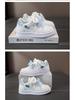 Girls' Leather Spring Bowknot Sneakers - White, Big Kids, Student-Friendly