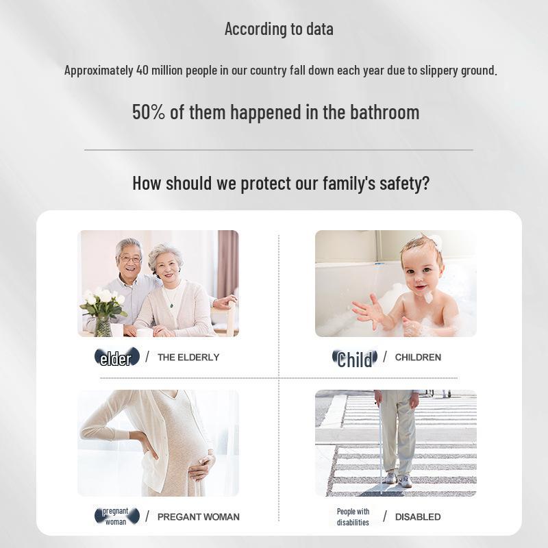 Cross-Border Non-Slip Bathroom Mat for Toilet, Shower, and Bathtub