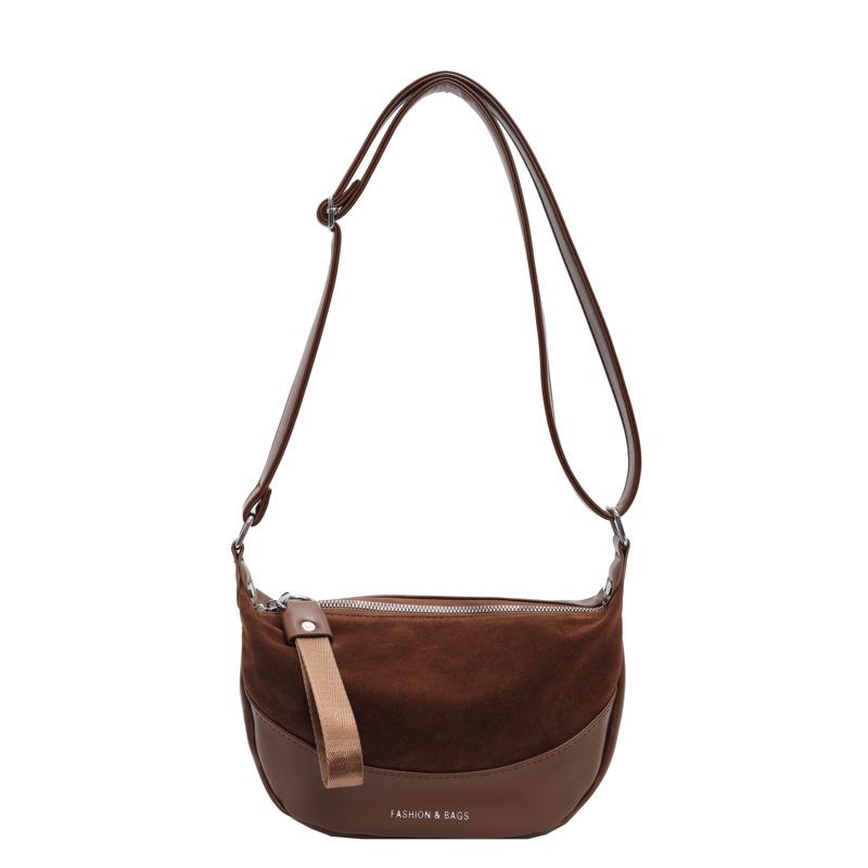 Retro soft-faced niche dumpling bag woman 2025 autumn new foreign style fashion high value sense single shoulder messenger bag woman