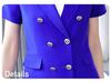Women's Short-Sleeved Uniform Set for Summer: Ideal for Front Desk, Jewelry Store, Beautician, and Catering Services.