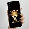 For Realme 6 6Pro Fashion Initial Letter Couple Phone Case for Realme6 6 Pro 6s Narzo Soft Silicone TPU Lens Protective Casing