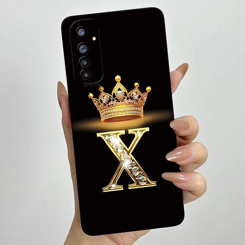 For Realme 6 6Pro Fashion Initial Letter Couple Phone Case for Realme6 6 Pro 6s Narzo Soft Silicone TPU Lens Protective Casing