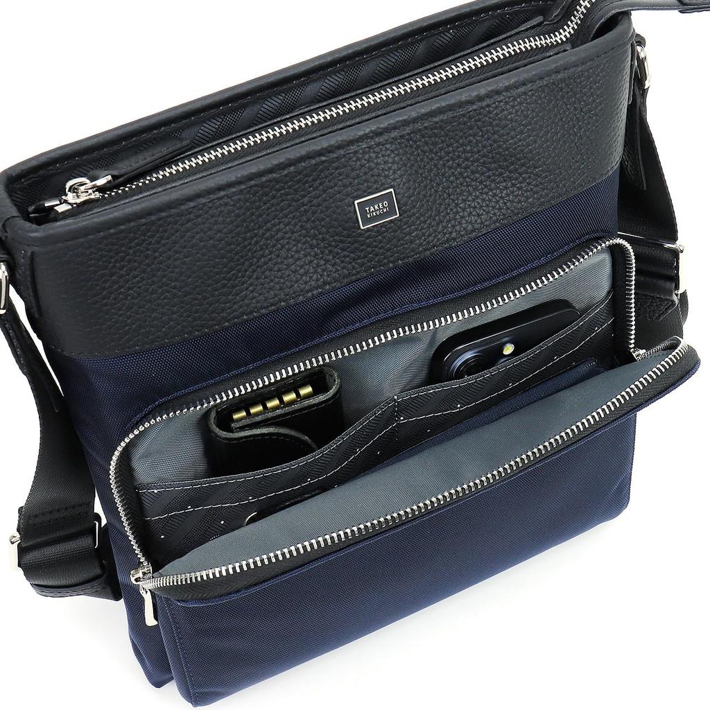 Takeo Kikuchi Inter Shoulder Bag, Men's, Beige