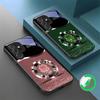Purple Four Leaf Flower For Samsung Galaxy S20 FE S21 22 23 Plus S24 Ultra S25 Edge S24Ultra For Magsafe Glass Phone Casee