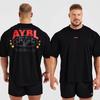 Maglietta Fit GYM Logo Classico Strength Fitness Brand Cotone Grafica Uomo Donna Estiva Streetwear