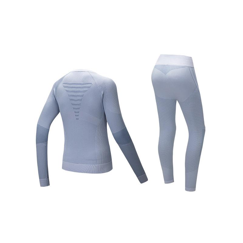 Anta Training Series Solid Color Comfortable Sports Leisure Suit Women suits Sky-Blue 962517205-3