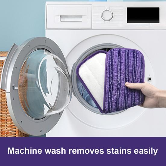 Upgraded Reusable Mop Pads for Swiffer Power Mop Microfiber Mop Pads Replacement for Floor Cleaning Stick-on Mop Refill Cushion