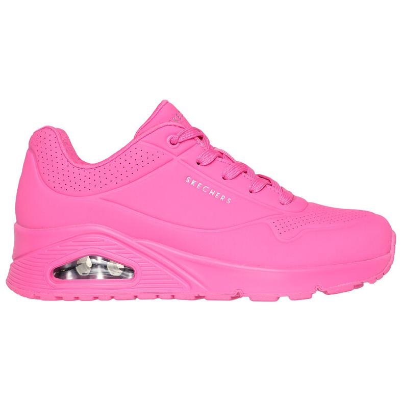 Skechers Uno Stand On Air Weiche Bequeme Niedrige Lifestyle-Schuhe Damen Sneaker Rosa 73690-HTPK