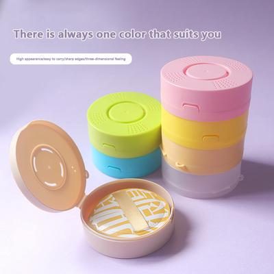 1 stück Leere Luftkissen-Puffbox Tragbarer Kosmetik-Make-up-Etui Container Staubdichte, atmungsaktive Aufbewahrungsbox Verpackungsboxen