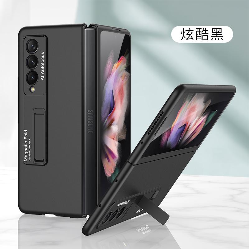 For Samsung Galaxy Z Fold 3 Case With Kickstand Ultra Thin Armor Shockproof Case For Samsung Z Fold 3 5G Phone Case Cover