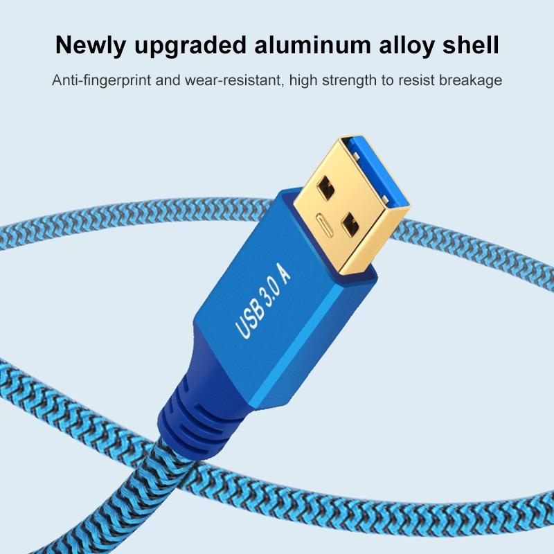 0.3m USB 3.0 Male To Female Extension Cable for Printer/Hard Disk Box/Set-Top Box