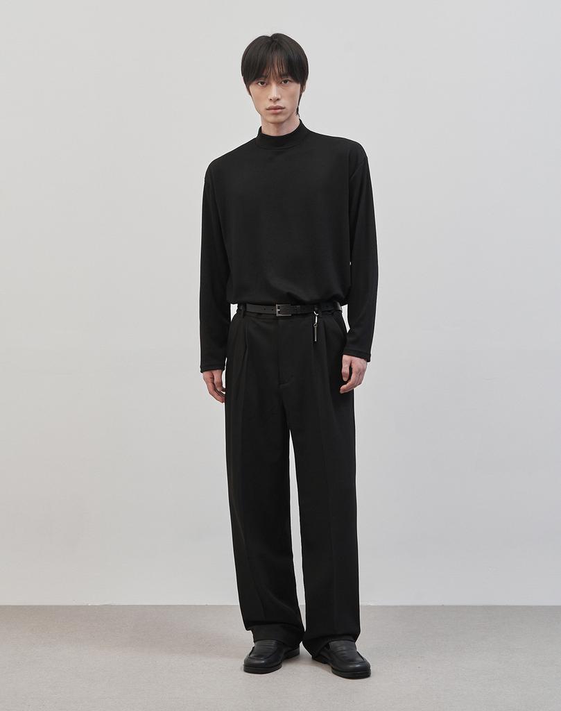 WORK ON BODY OFF [2 Pack] Rested Semi-Overfit Mock Neck Knit (4 Colors)