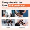 AIDER Knee Support for Posterior Cruciate Ligament Knee Support for Knee Pain TYPE5 Large Size (left Large)