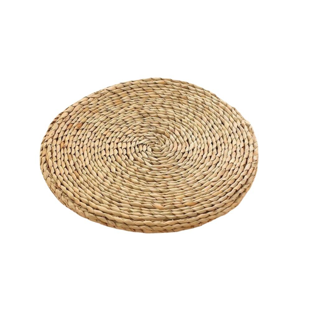 Japanese-style Straw Braid Mat Thickened Tatami Futon Durable Yoga Seat Mat  Meditation 40 cm/15.75 in-H 1.18in Style B