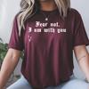 Fear Not I Am With You Christian T-Shirt, Jesus Cross Shirt, Religious Clothing, Trendy Church Shirt, Christianity Graphic Tee