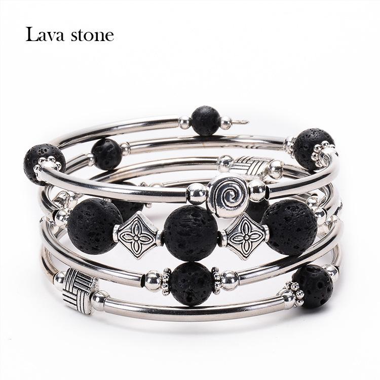 JYL TS Bracelet Women's  Wire Wrapped Design Offers Grace & Flexibility