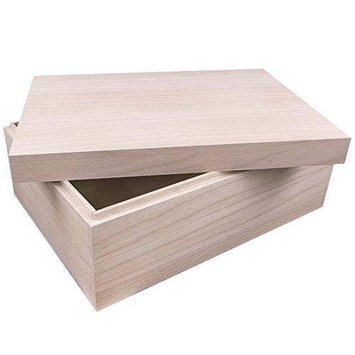 Chishi Shuin Paulownia Wood Gift Box, A4-H Size (fits A4 Clear Folders Perfectly)