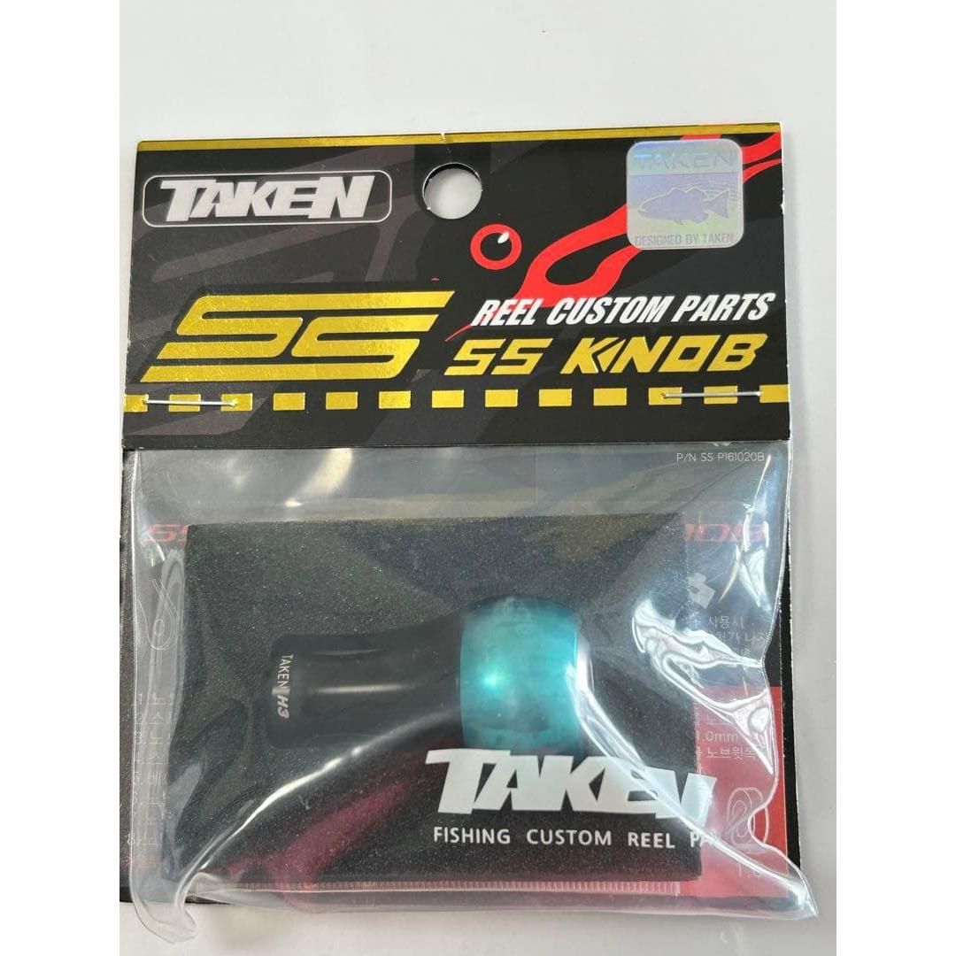 Used TAKEN SS KNOB H3 Emerald Knob for Daiwa S, Shimano A