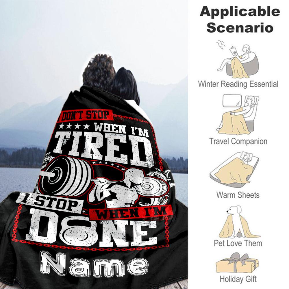 Keep Customize Your Name Blanket Lightweight Personalized Blanket Comfortable for Picnics Couch Office Chair Living Room All-Season Use