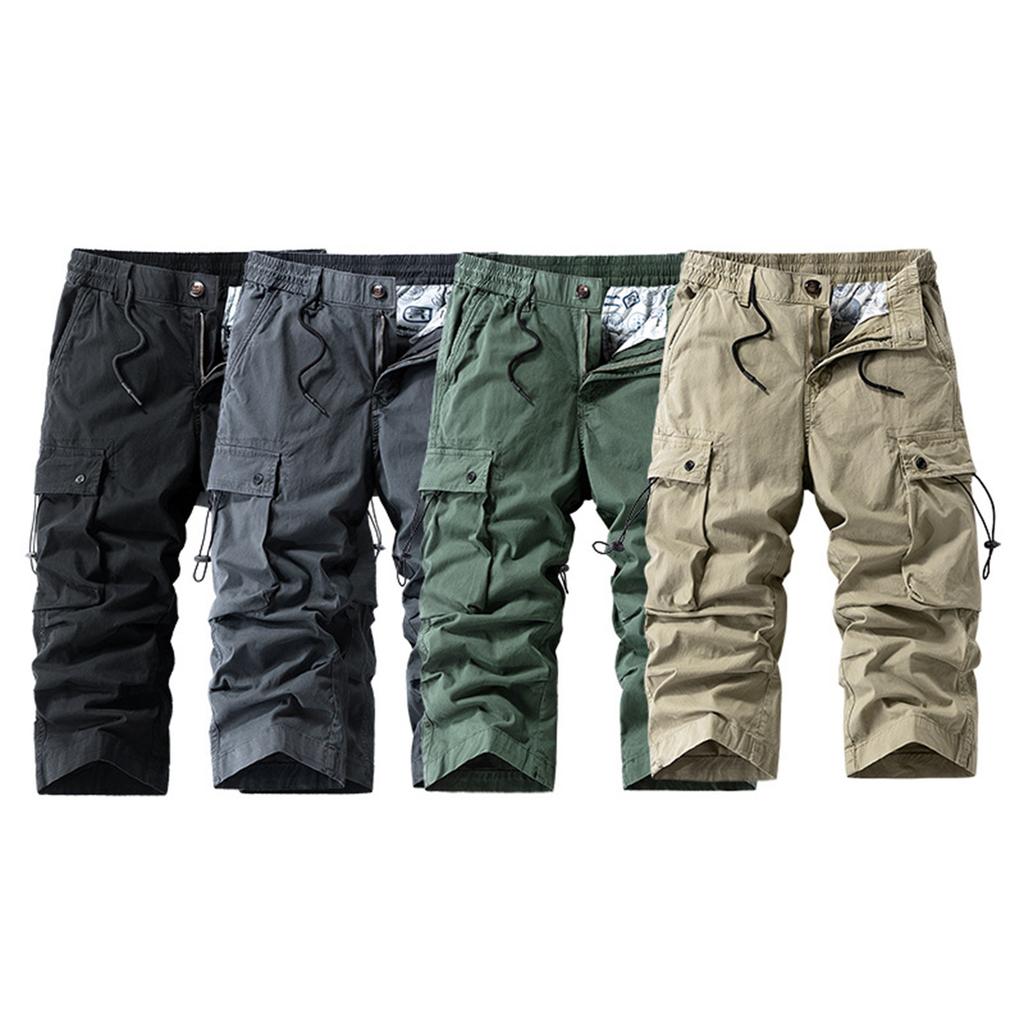 Herren Casual Color Outdoor Pocket Beach Arbeitshose Cargo Shorts Hose
