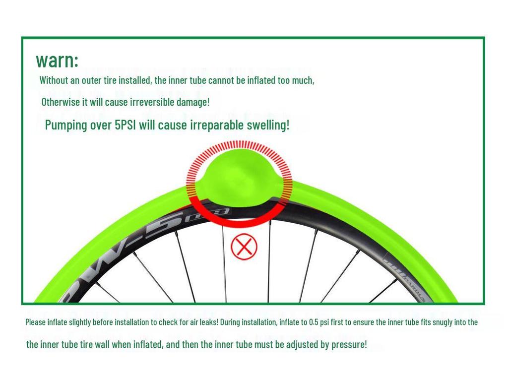 CYCLAMI Ultralight TPU Inner Tube with Free Tire Patches and Levers - 30g, Presta Valve, Puncture Proof Road Bike Tire.