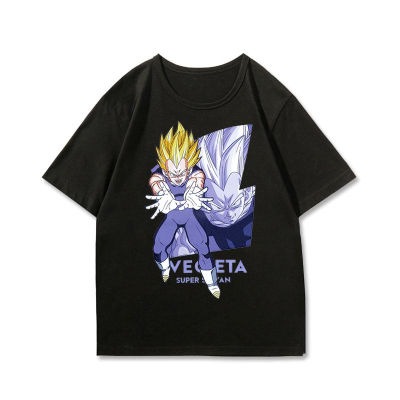 Dragon Ball Joint Shortsleeved Tshirt Unisexs and Womens Dragon Ball Super Clothes Pure Cotton Tshirt Comfortable and Casual
