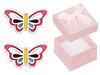 Silver Butterfly Earrings Small Colorful Studs Butterflies For A Girl 925