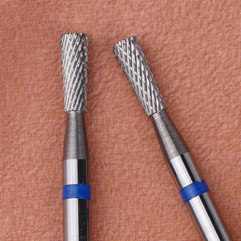 Inverted Ladder Crossing Teeth Nail Drill Bit Milling Cutters Manicure Pedicure Machine Accessories For Gel Polish Remover Tool